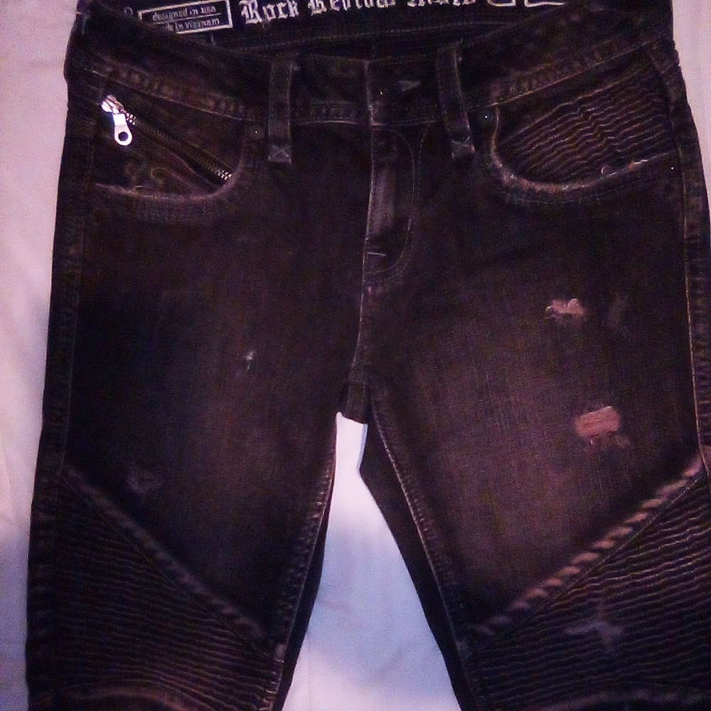 Rock Revival Moto Nelrose 27 jeans